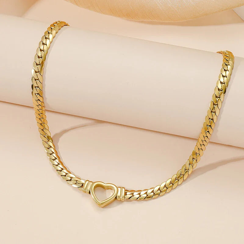 Heartstrings Snake Chain Necklace