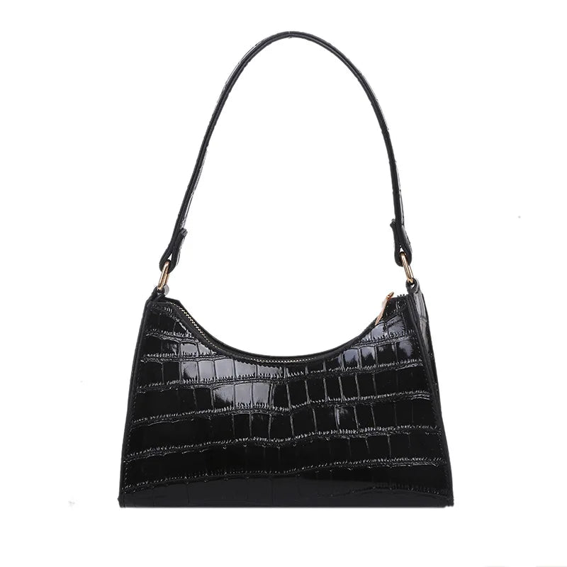 Croco Leather Handbag