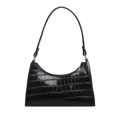 Croco Leather Handbag